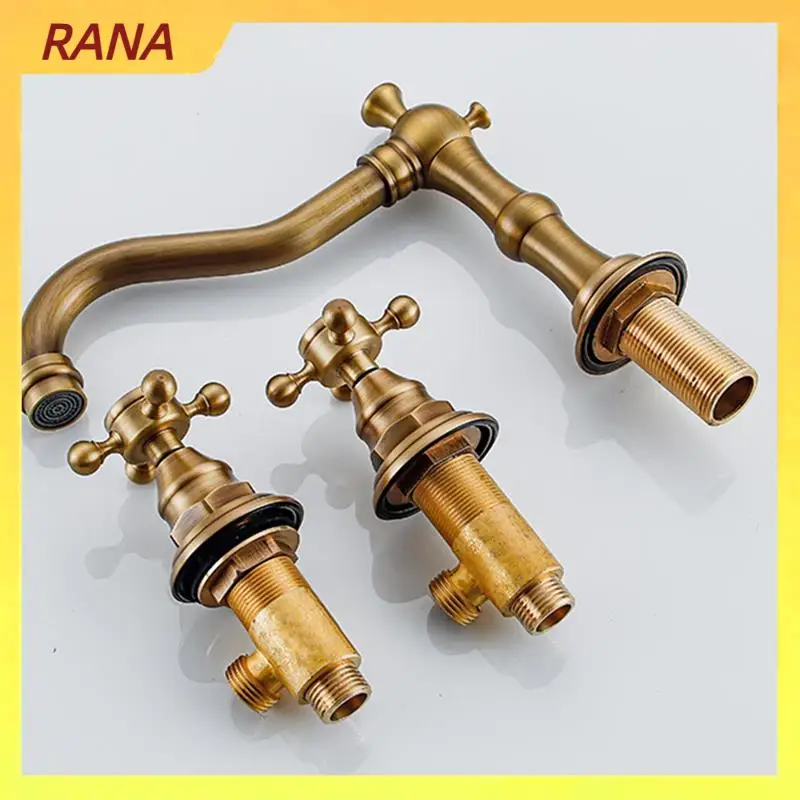 

RANA Installation Of A Set Of Sink Faucet Table Top Hot And Cold Control Valve Mixer Handle Bathroom Faucet Switch Handle