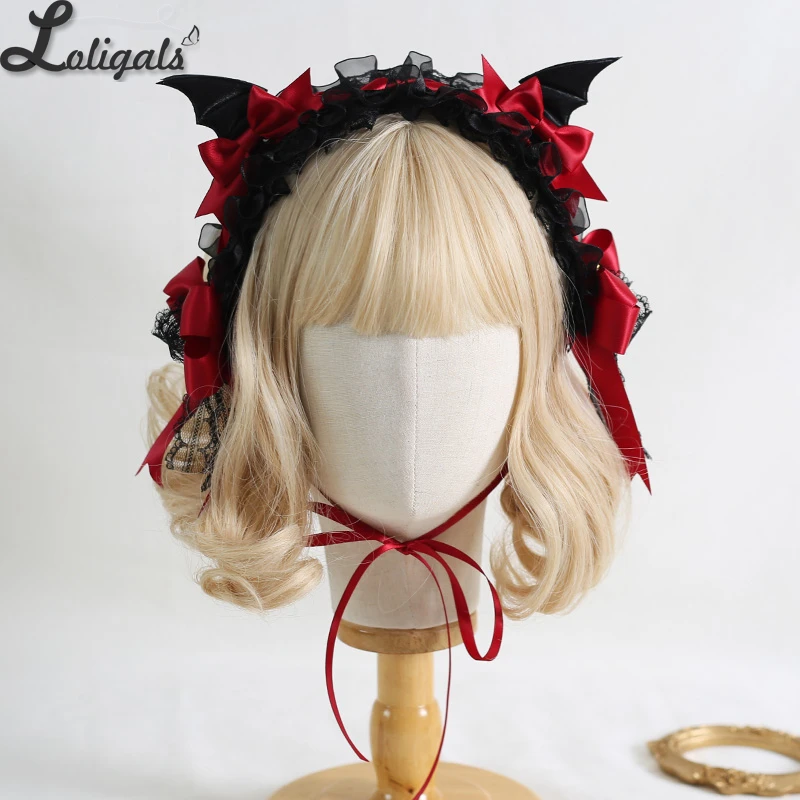 

Gothic Lolita Headband Devil Wings Halloween Hair Accessories Cosplay Headpiece