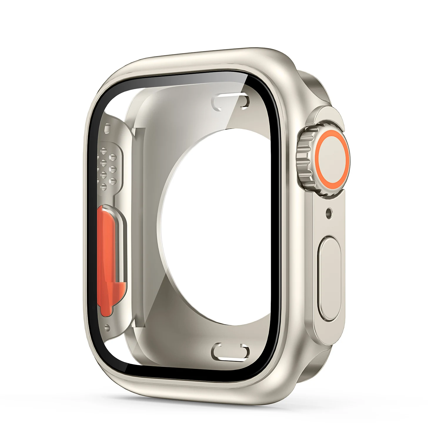 Change To Ultra Glas-Displayschutzfolie + Hülle für Apple Watch 11 10 9 8 7 45 mm 41 mm 44 mm 40 mm IWatch S10 42 mm 46 mm PC-Hartcover
