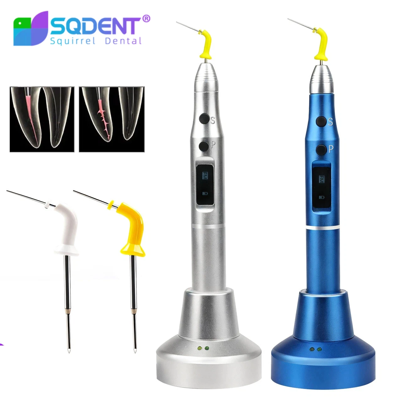 Dental Gutta Percha Obturation Pen with 2 Tips Heating Strong Battery Capacity Dentistry Tools Endodontics Root Tool Operation
