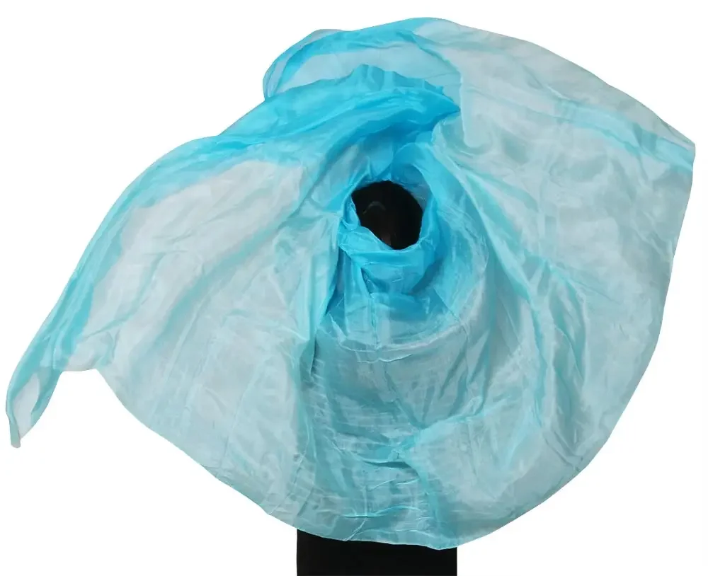 100% الحرير الرقص الأداء بلون ضوء الملمس الحجاب شالات الرقص الشرقي اكسسوارات الحجاب النساء طفل وشاح حريري 250 سنتيمتر x 114 سنتيمتر #3