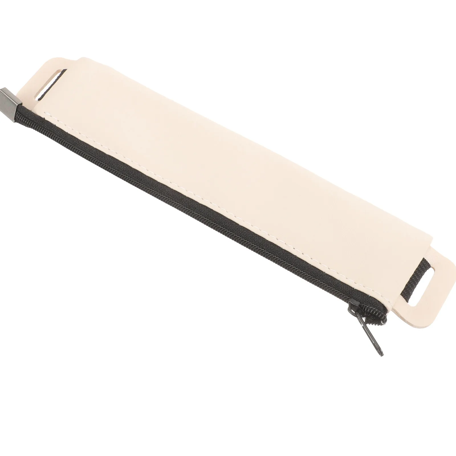High Quality PU Pen Storage Bag Sleek Design Zippered Pen Pouch Fits Standard Pens Secure Hold for Office School Travel Use