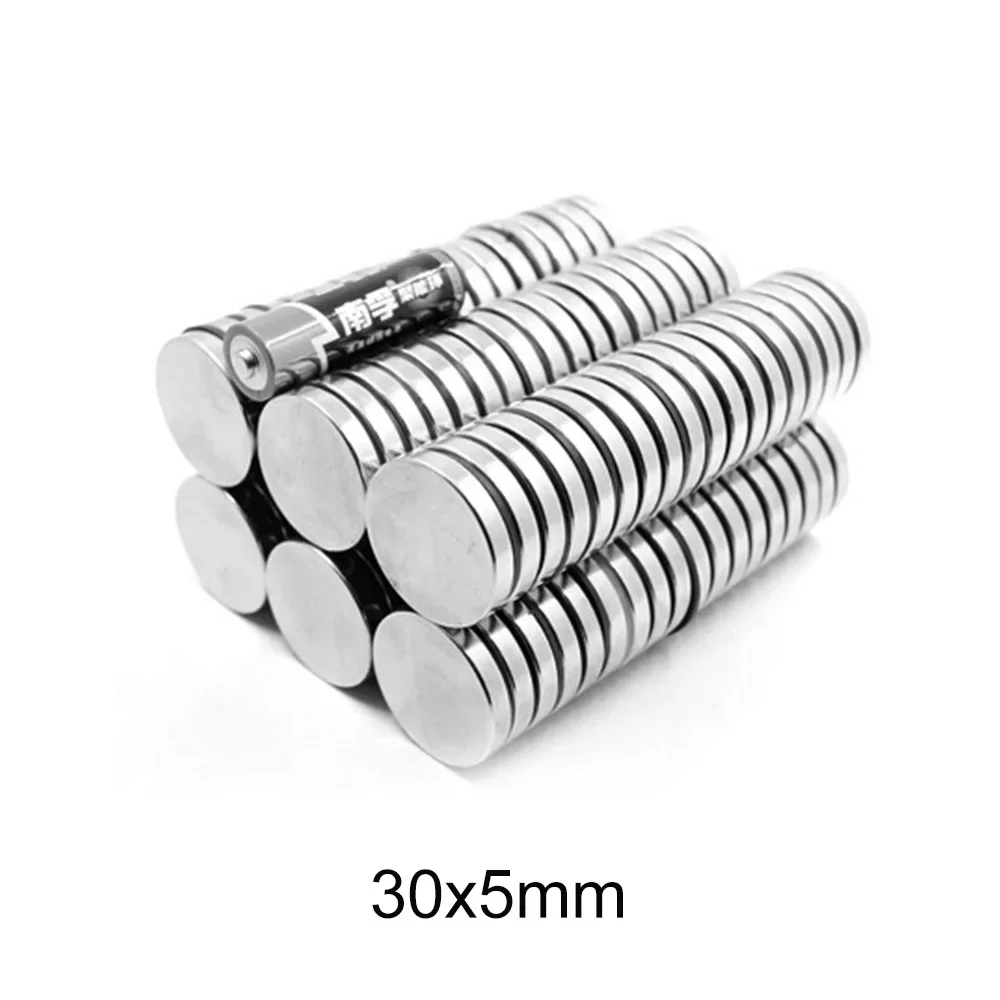 30x5 Super Powerful Strong Magnetic Magnets 30mmx5mm Permanent Neodymium Magnets 30x5mm Round Magnet 30*5