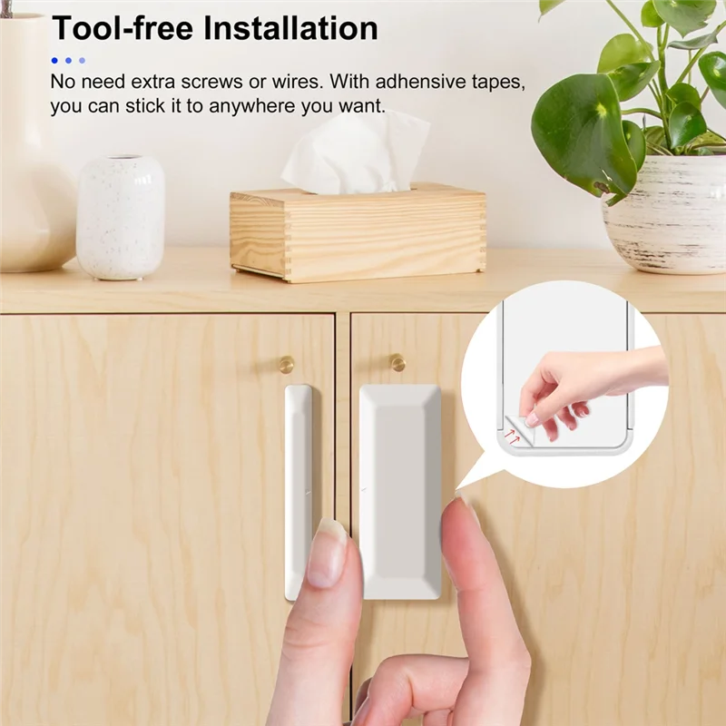 

AB41-Tuya Zigbee Датчик двери Датчик окна Беспроводной умный датчик двери Поддержка сигнализации Домашняя безопасность и автоматизация