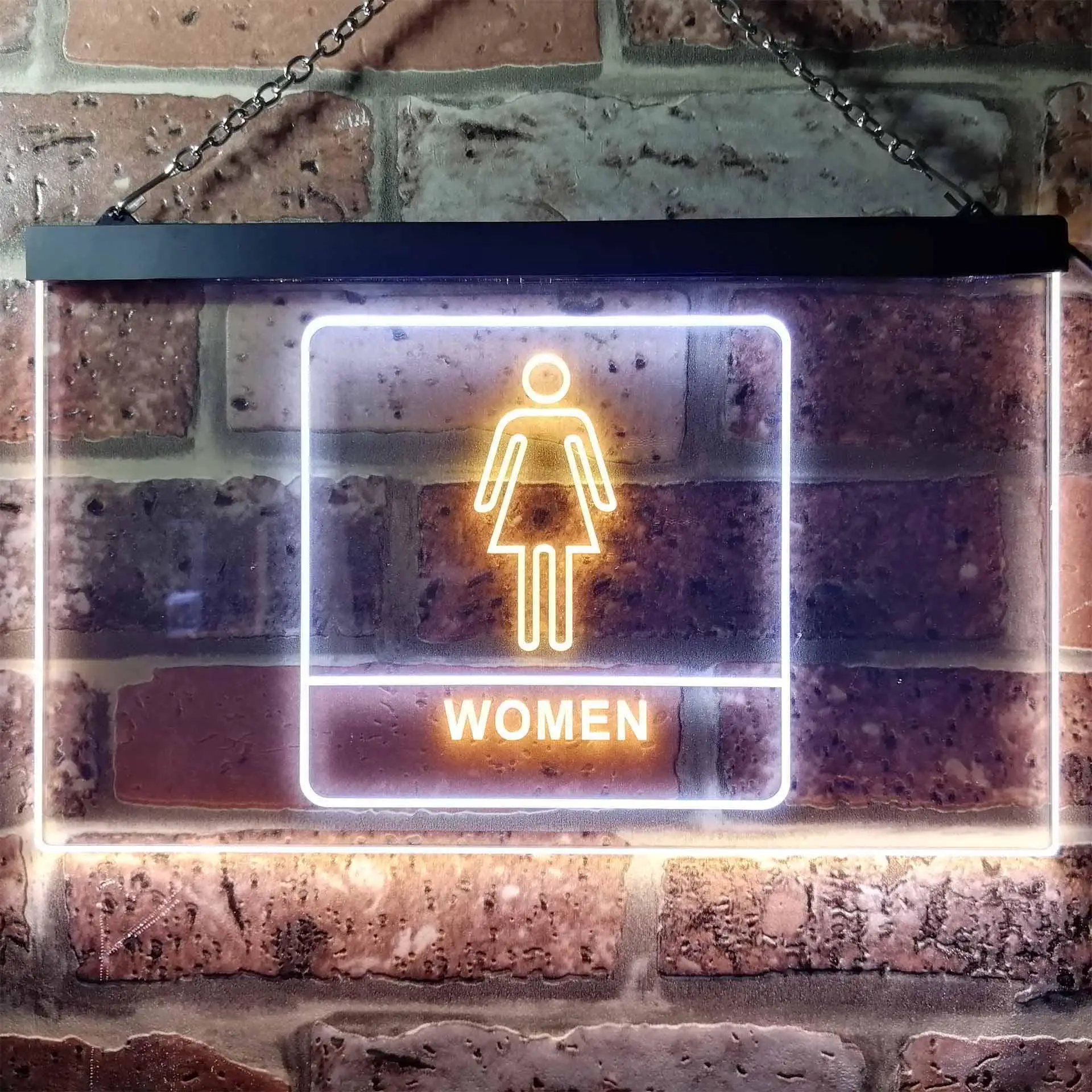 Women Toilet Restroom WC Dual Color Led Neon Sign st6-i1014