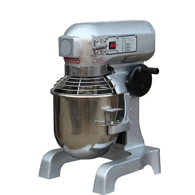 commercial industrial 30 liter planetary mixer multifunctional spiral mixer belt driven cake cream mixer