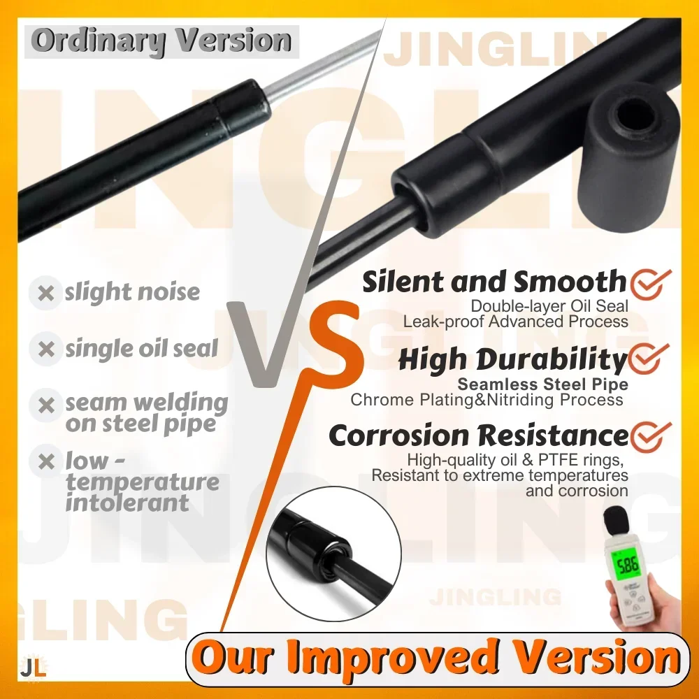 Qty(2) Hood Struts for Toyota Yaris Cross (XP210) SUV 2020-2024 Front Bonnet Modify Gas Springs Shock Absorbers Lift Supports view 2