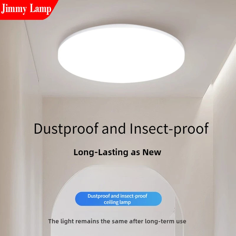 

Modern White Ultra-thin LED Ceiling Light Hallway Light for Circular Bedroom Bright Balcony Kitchen Decorative Lighting Fixtures