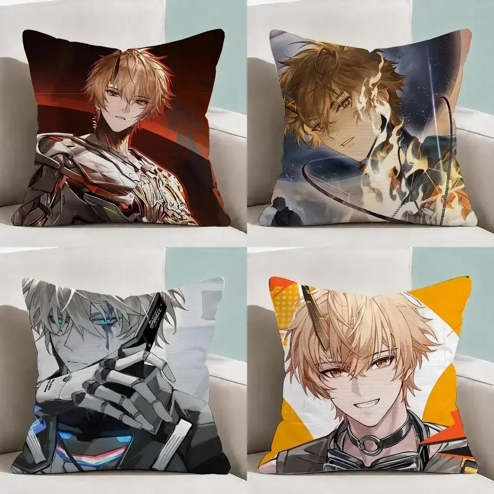 Game Punishing Gray Raven Kamui Chibi Cushion Cover Throw Pillow Soft Short Plush Durable Colorfast Sofa Bedroom HomeDecor Gift