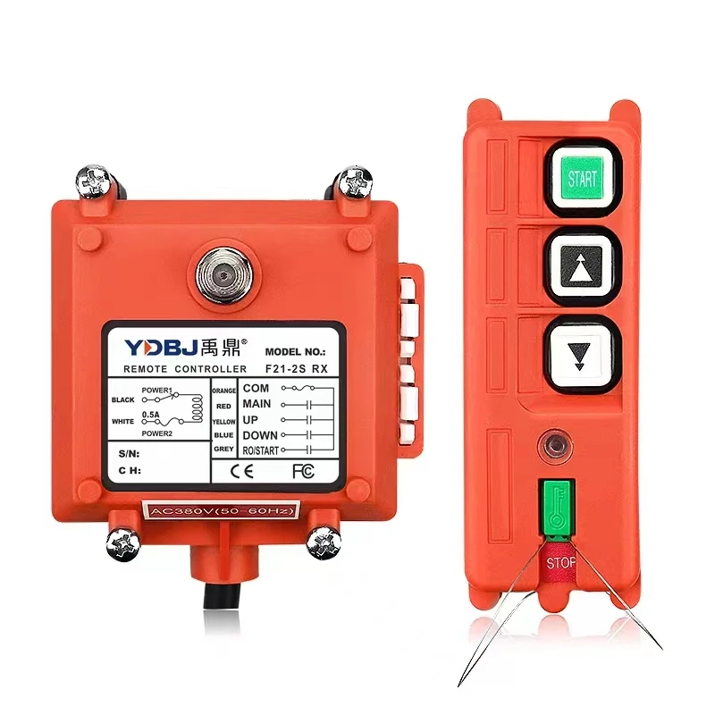 

Industrial wireless remote controller F21-2S single speed winch sandblasting machine micro hoist 2-point industrial remote contr