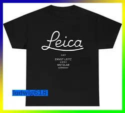 LEICA American Funny Logo HEAVY COTTON T-SHIRT SIZE S-5XL