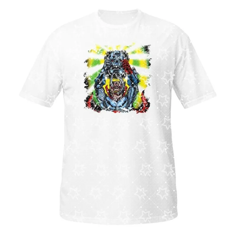 New Heavy Metal Series Band Support Short Sleeve Cotton Casual Fashion T-shirt Comfortable Surrounding T-shirt