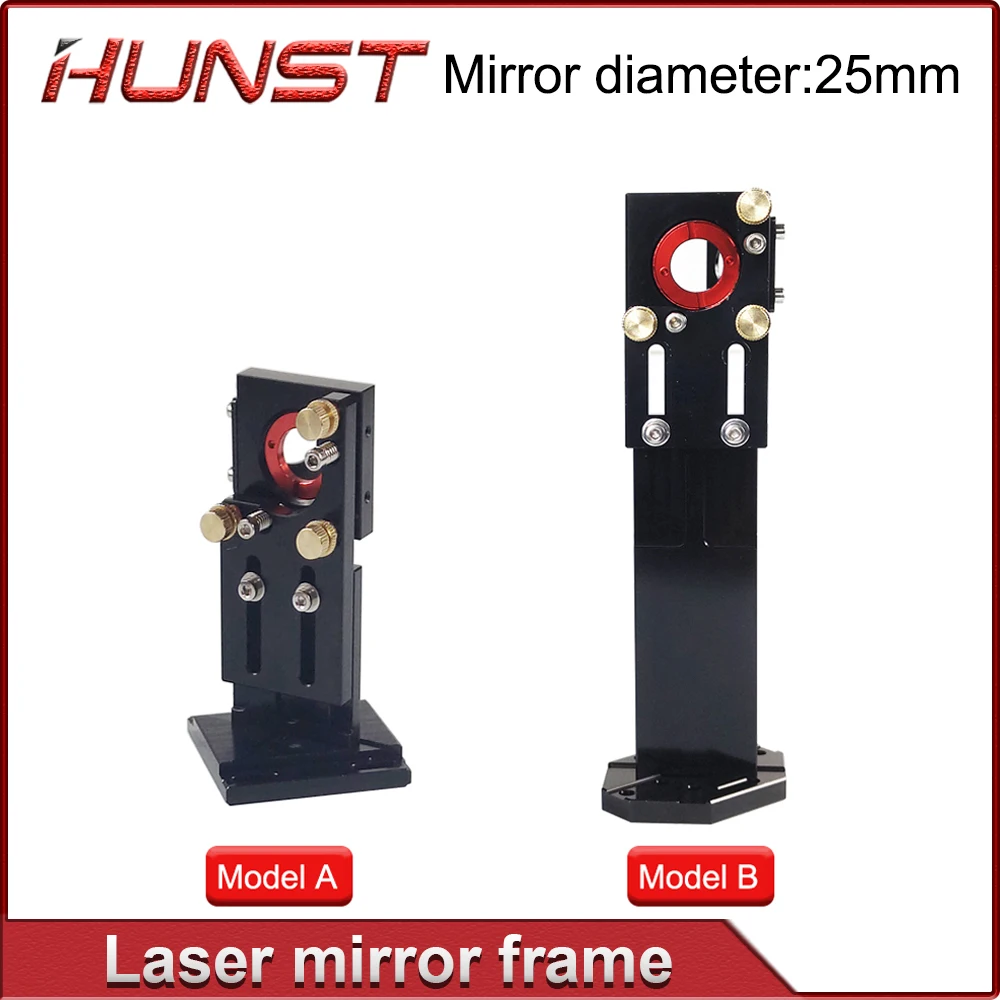 HUNST CO2 First Reflection Mirror Mount 25mm Mount Support Integrative Holder for Laser Engraving Cutting Machine.