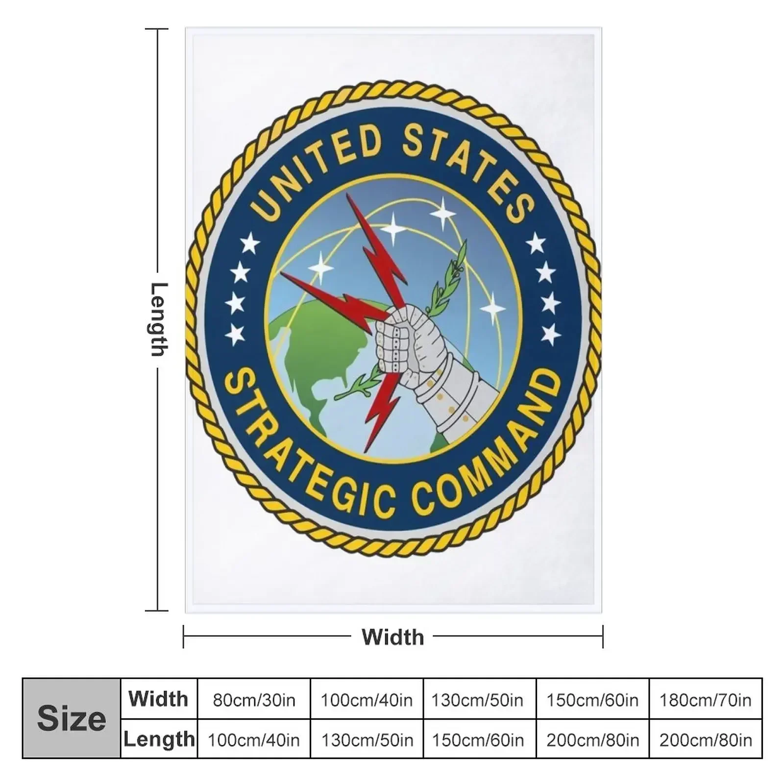 U S Strategic Command Throw Blanket Travel Winter beds Nap Blankets