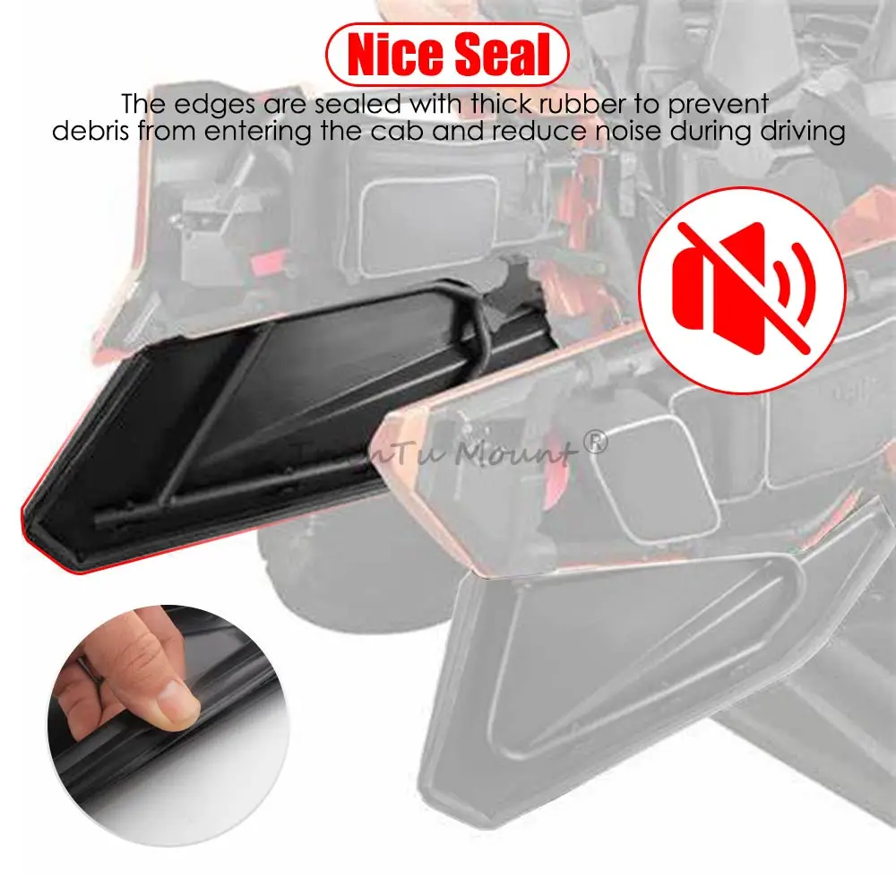 For Can-Am Maverick X3 R RR 2017-2024 UTV Rear Lower Door Panel Insert Kit ABS plastic #715003751 New Accessories,  1 Pair