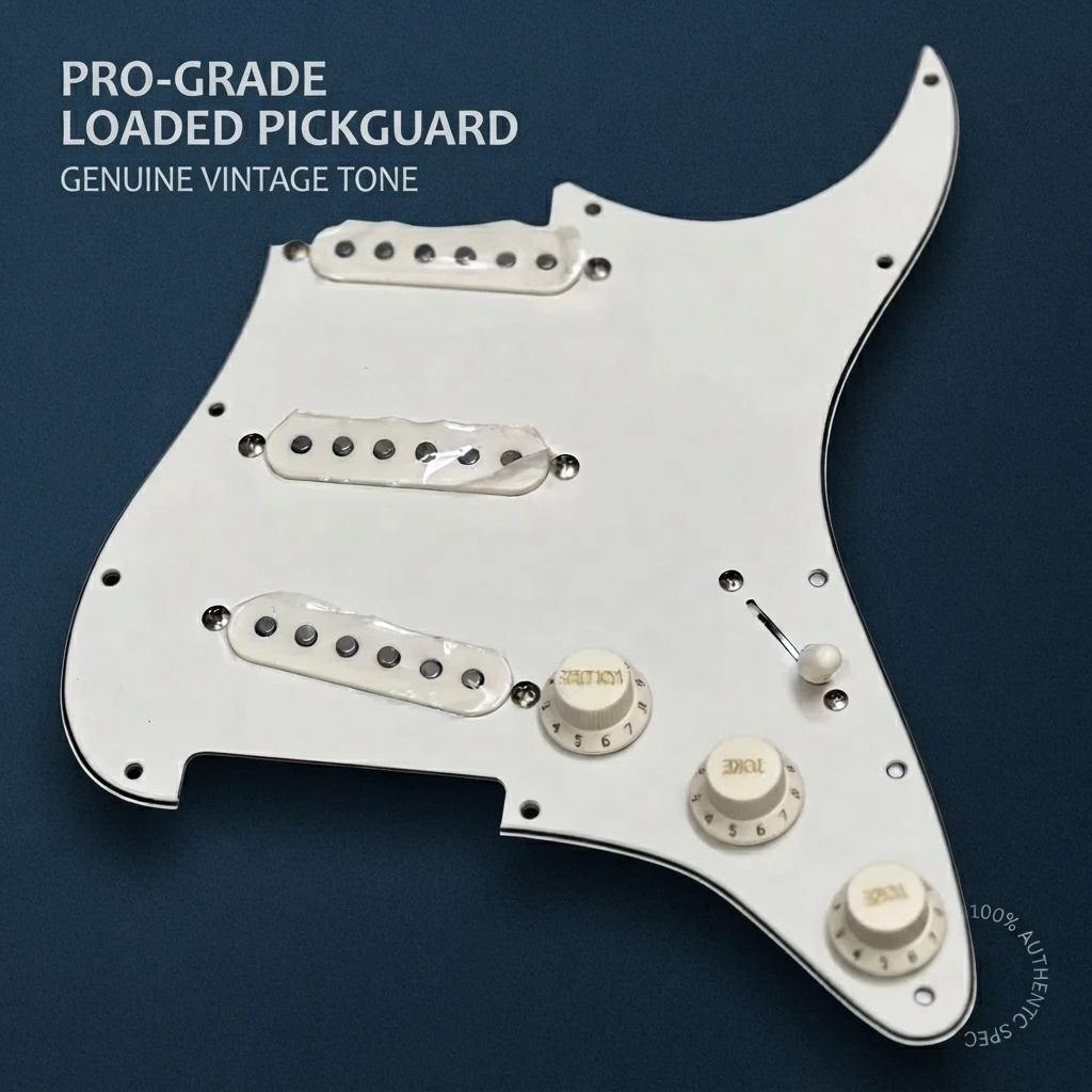 Texas Special SSS Loaded Prewired Pickguard Assembly, ST Style Single Coil Pickups with Control Plate for Electric Guitar