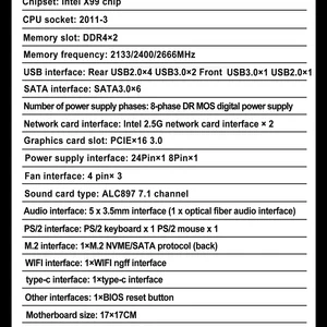 اللوحة الأم JGINYUE X99 itx LGA 2011-3 تدعم المعالج وحدة المعالجة المركزية Xeon E5 V3 V4 DDR4 ECC RAM 2.5G خادم بطاقة الشبكة X99i أعلى 6 مبيعات لبطاقات الشبكة x99 - رقم 1