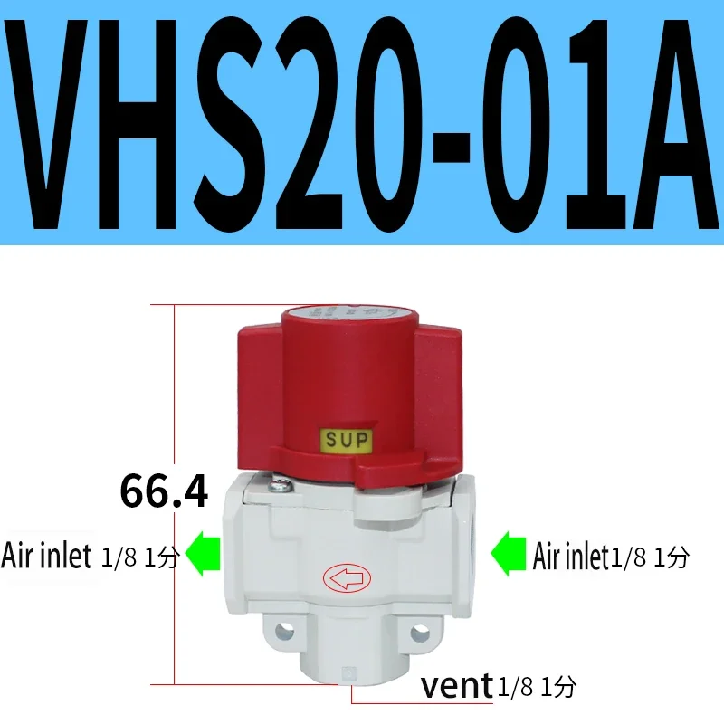 SMC Type Pneumatic Residual Pressure Relief Valve VHS20-01A  VHS20-02A VHS30-02A  VHS30-03A  VHS40-03A  VHS40-04A