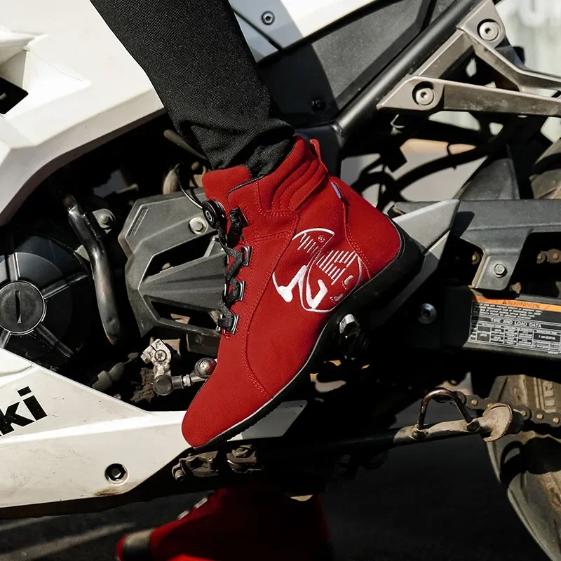 

ZKSJ Motorcycle Racing Boots Breathability Anti Fall Knight Equipment Wear-resistant Road Riding Shoes