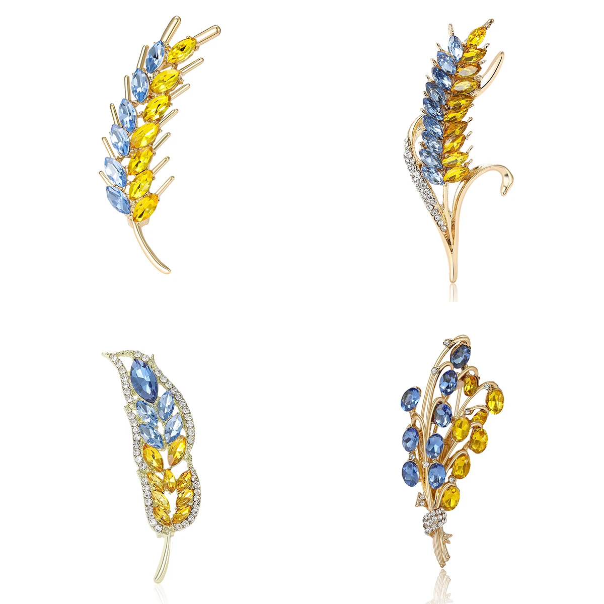 ברוש יחיד אוקראיני עם אוזני חיטה לנשים אוניסקס סיכות צמחים במגוון צבעים זמינים אביזרים למסיבות יומיומיות מתנות