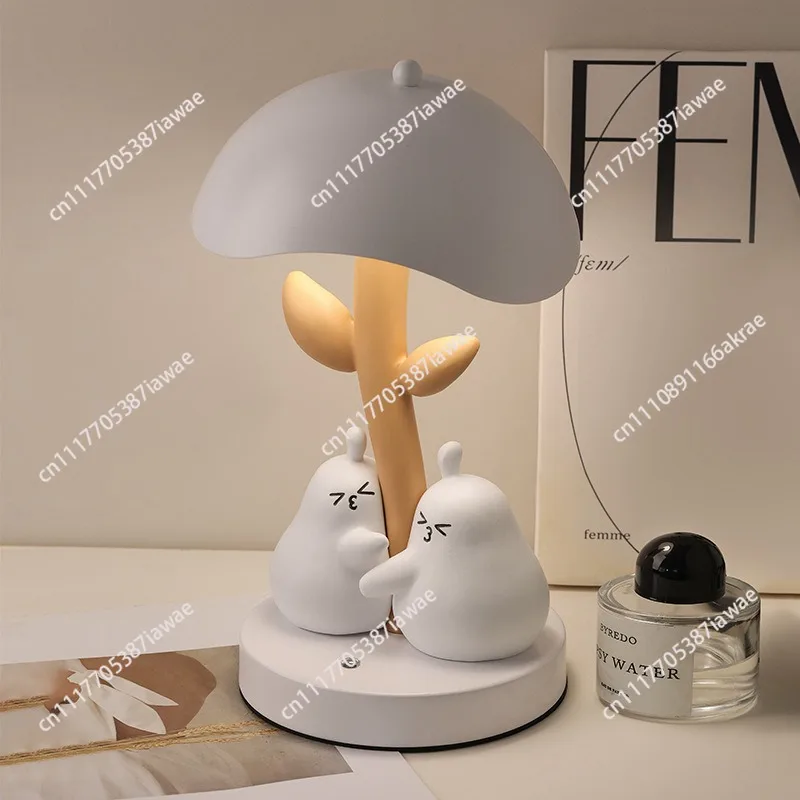 Creative hug pear desk lamp creative cute bedroom bedside home decoration housewarming gift