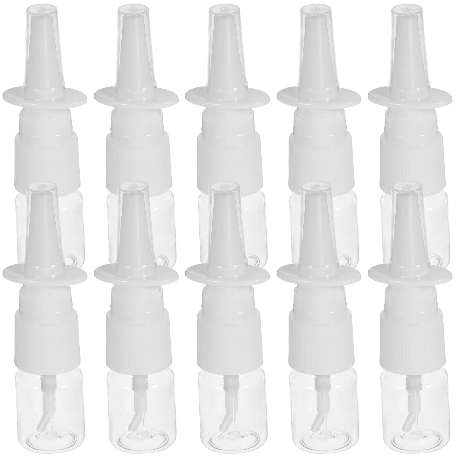 

20 pcs 5Ml Nasal Spray Bottle Thickened Portable Pet Transparent Plastic Container For Travel Spray Dispenser