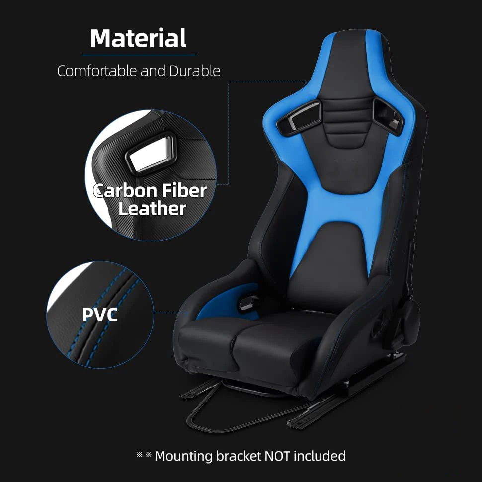 1095 Universal Driver Car Leather Adjustable Sport Simulator Manufactory Wholesale Memory Soft Foam Sim Racing Seat