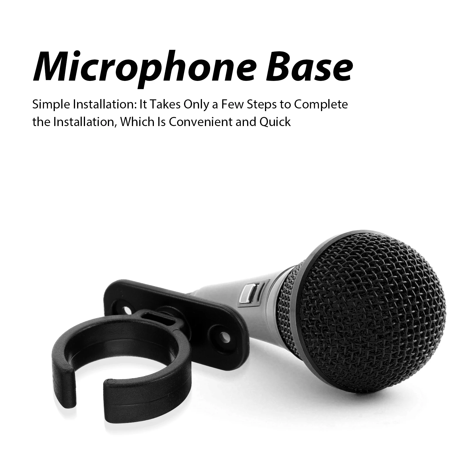 6 pçs base de suporte de microfone resistente pequeno suporte de microfone para estação de trabalho vídeo conferência desktop microfone suporte para adultos