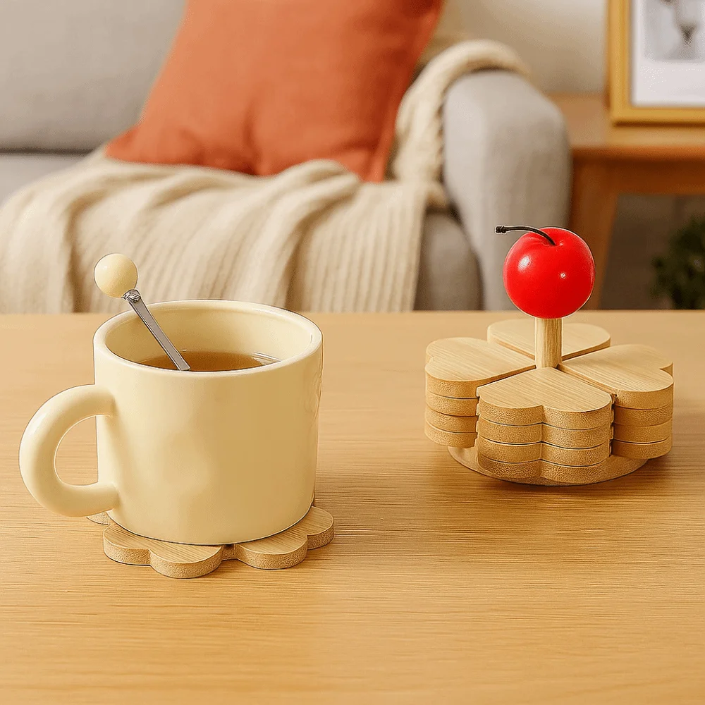 

Creative Four-leaf Shaped Table Mats Heat-insulating Heat-resistant Pot Mat Anti-scalding Decorative Cup Pad Kitchen