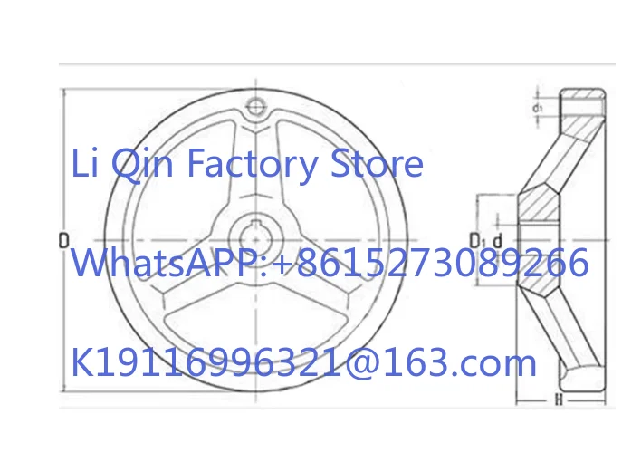Cast iron chrome-plated handwheel square edge round corrugated handwheel hand crank turning machine tool handle industrial 3PCS