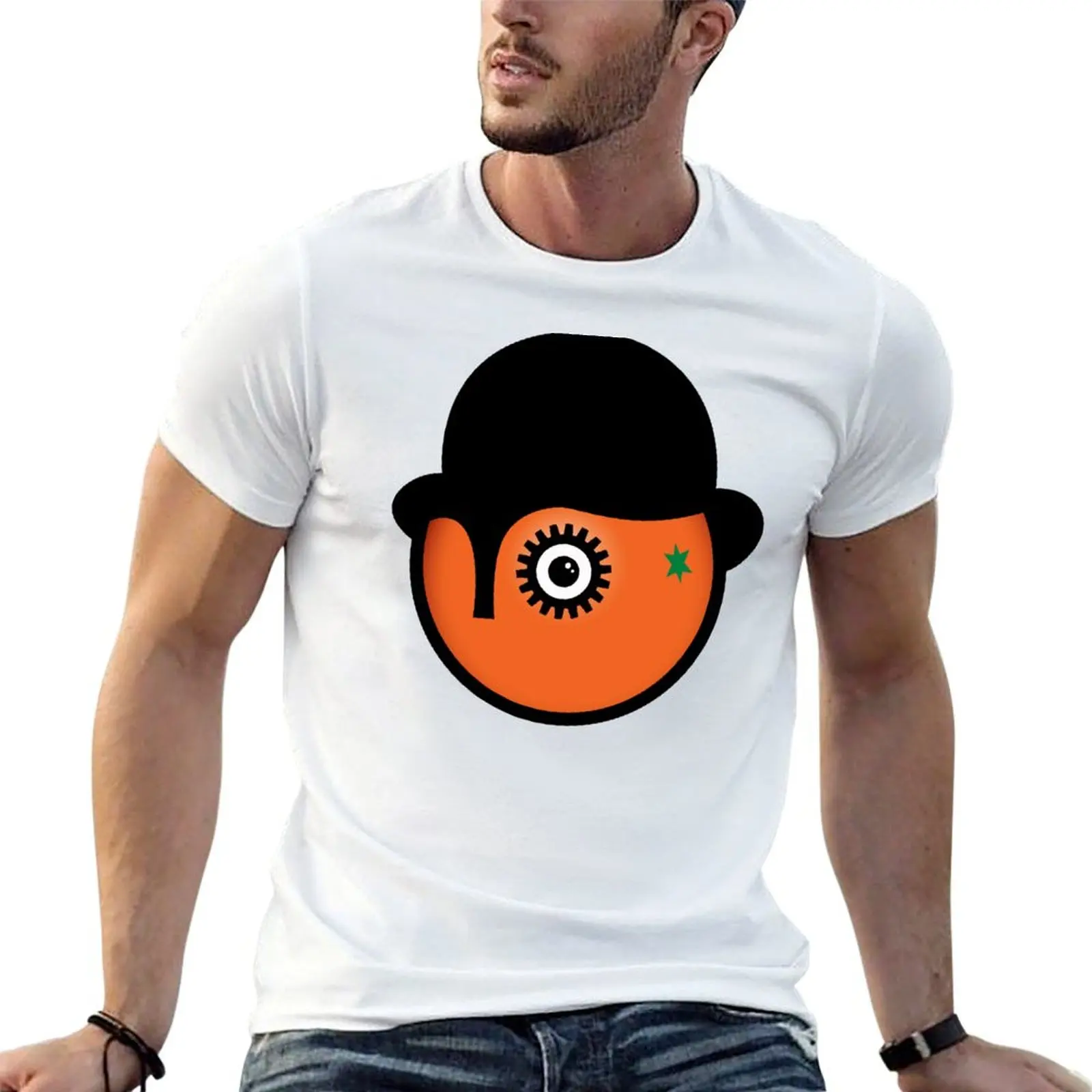 

An orange with a clockwork eye T-Shirt t shirts designer printed t shirts for man T-Shirt