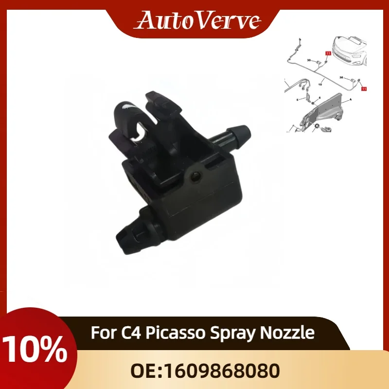 Spray Nozzle1609868080 Suitable For Citroen C4 Picasso Original new Spray Nozzle Glass Cleaning Spray Nozzle