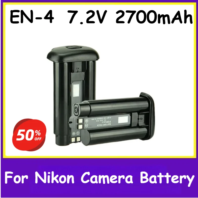

EN-4 EN 4 EN4 Battery 7.2V 2700mAh for Nikon D1 D1H D1X Digital Camera Batteries Brand-New High Quality