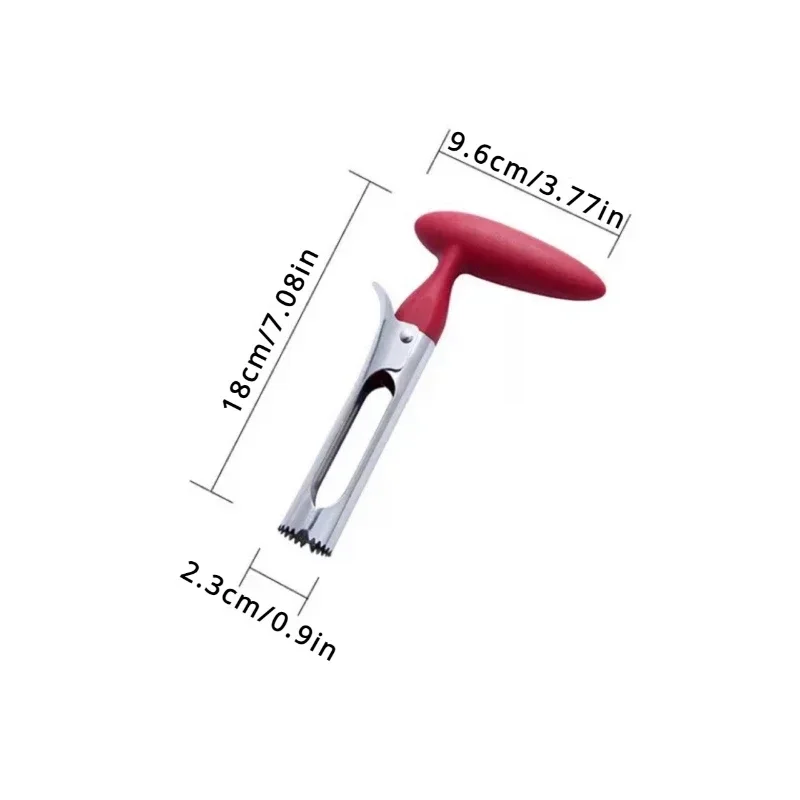 High-End Stainless Steel Fruit Core Remover - 2-in-1 Apple Pear Seeder with Sharp Slicing Knife, Essential Kitchen Gadget - view 4