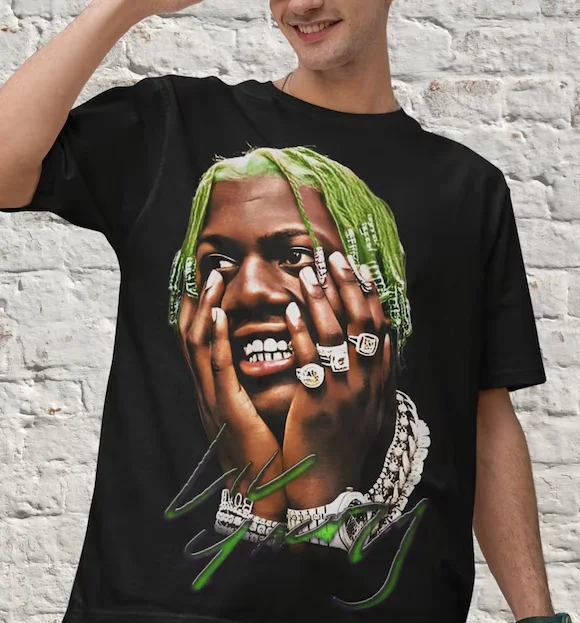 

Lil Yachty Shirt, Vintage White Rap Tee, Hip Hop Graphic Print T-Shirt Merch Gif