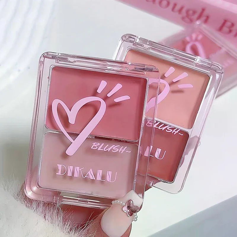 DIKALU Water Light Blush Cream Long Lasting Waterproof Cheek Tint Face Contouring Makeup Milk Tea Color Hydrating