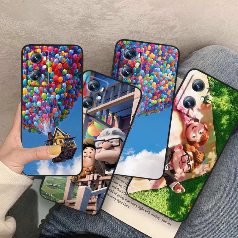 

Disney Dream Travel Movie Up For OPPO Find X6 X5 X3 A54S A5 A94 A16 A53S A57 A74 A72 A98 A78 A96 A9 5G Black TPU Phone Case
