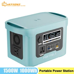 Portable Household Energy Storage 220V 1500W Large Capacity Charging Station Outdoor Camping Emergency Energy Storage Heating