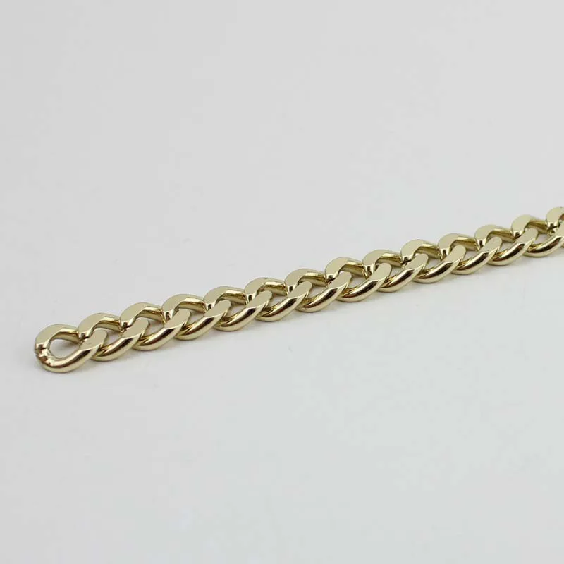 5METER 10M High Ending Gold color  7mm width chains metal strap with hook for women bag handbag chain removable long strap chain