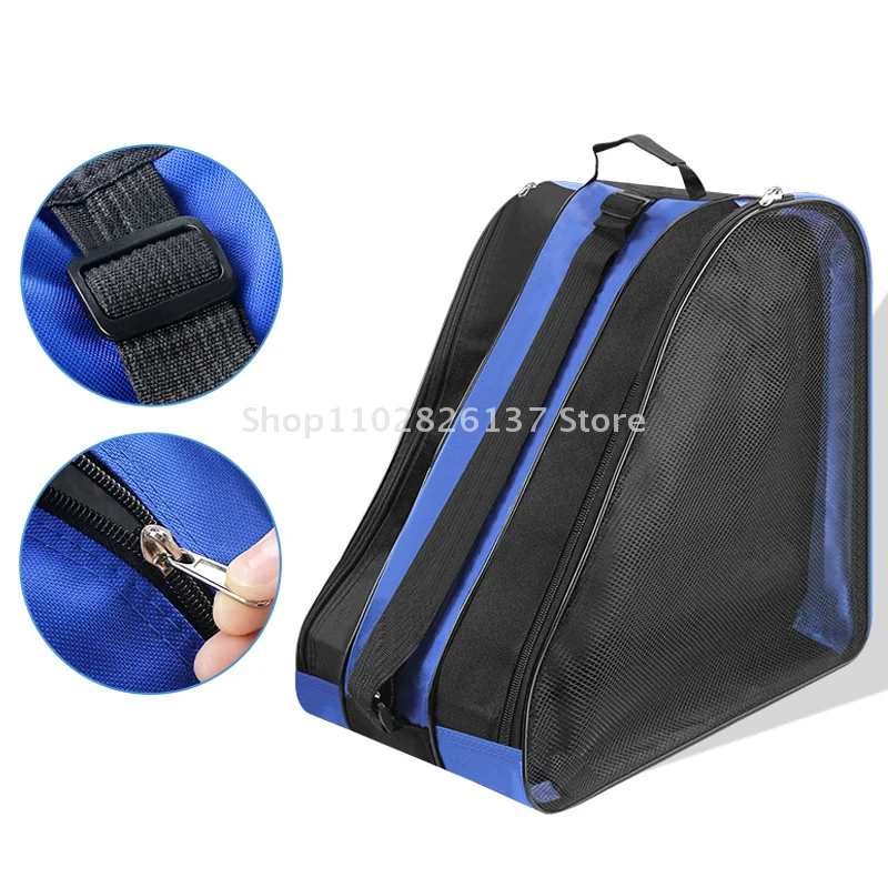 Portable Roller Skates Bag Ice Skating Bag Large Capacity Breathable Kids Inline Skates Bag Skates Storage Bag Skating Shoes Bag