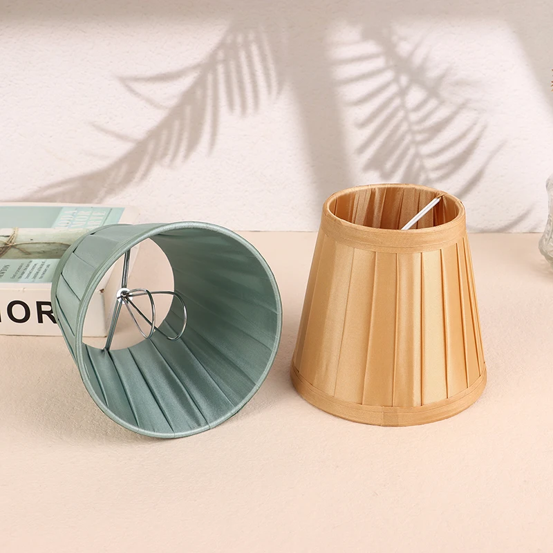 Estilo moderno Chandelier Tecido Abajur, Clip On Mini Wall Shade, Quarto do Hotel, piso de cabeceira, Capa Shell, 12cm
