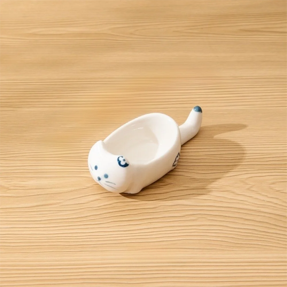 

Cute Japanese Dipping Dish Porcelain Snack Plate Sauce Dipping Bowls Ceramic Seasoning Dish Kitchen Supplies