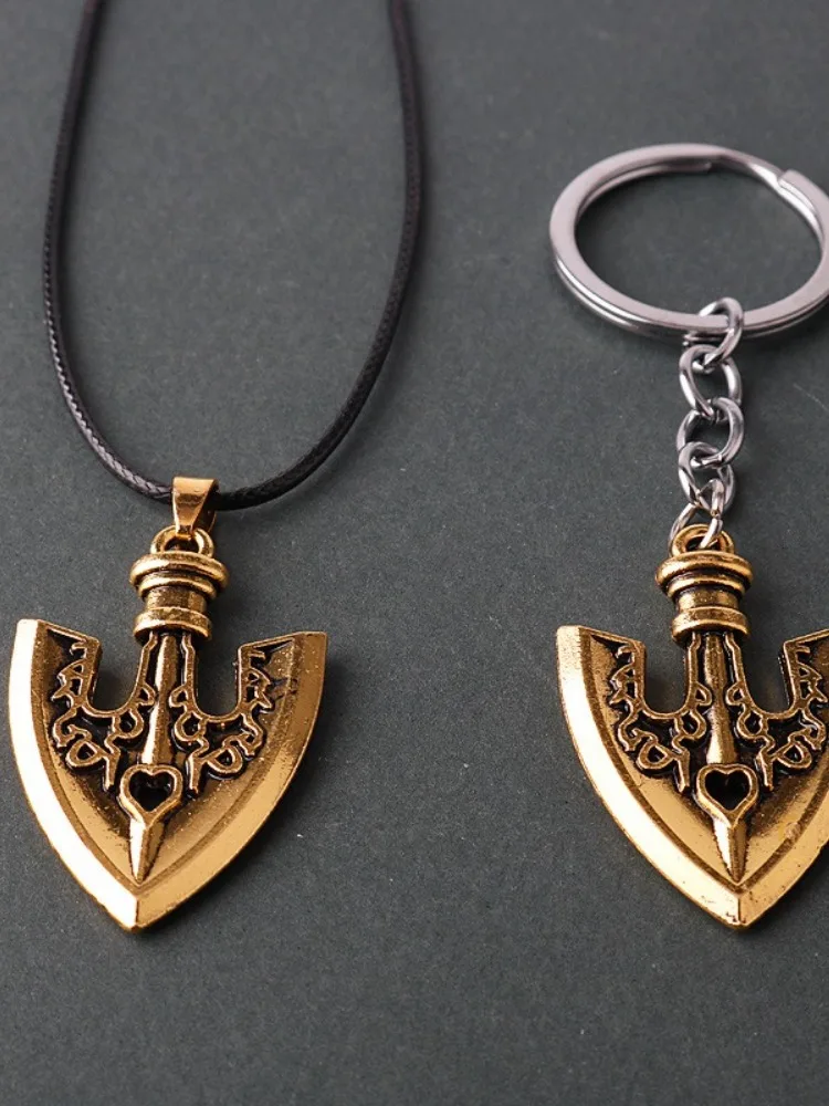 Anime Jojo Bizarre Adventure Halskette Kujo Jotaro Pfeil Metall Anhänger Kette Anhänger Halskette Schlüsselbund Für Männer Frauen Geschenke – Detail 11