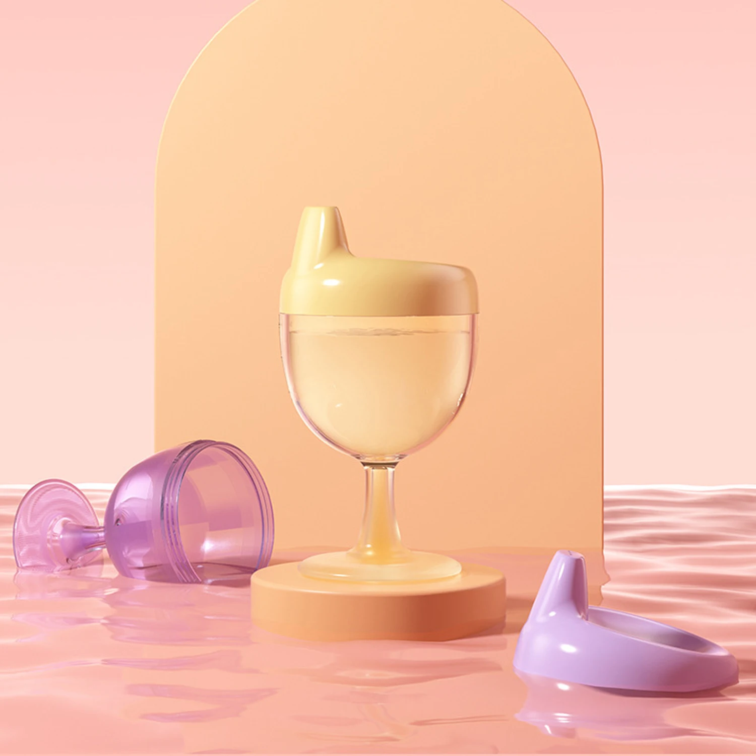 

Детская чашка для молока на 150 мл, чашка для детского фруктового сока с защитой от падения и протечек, подходит для вечеринок, фестивалей и дней рождения