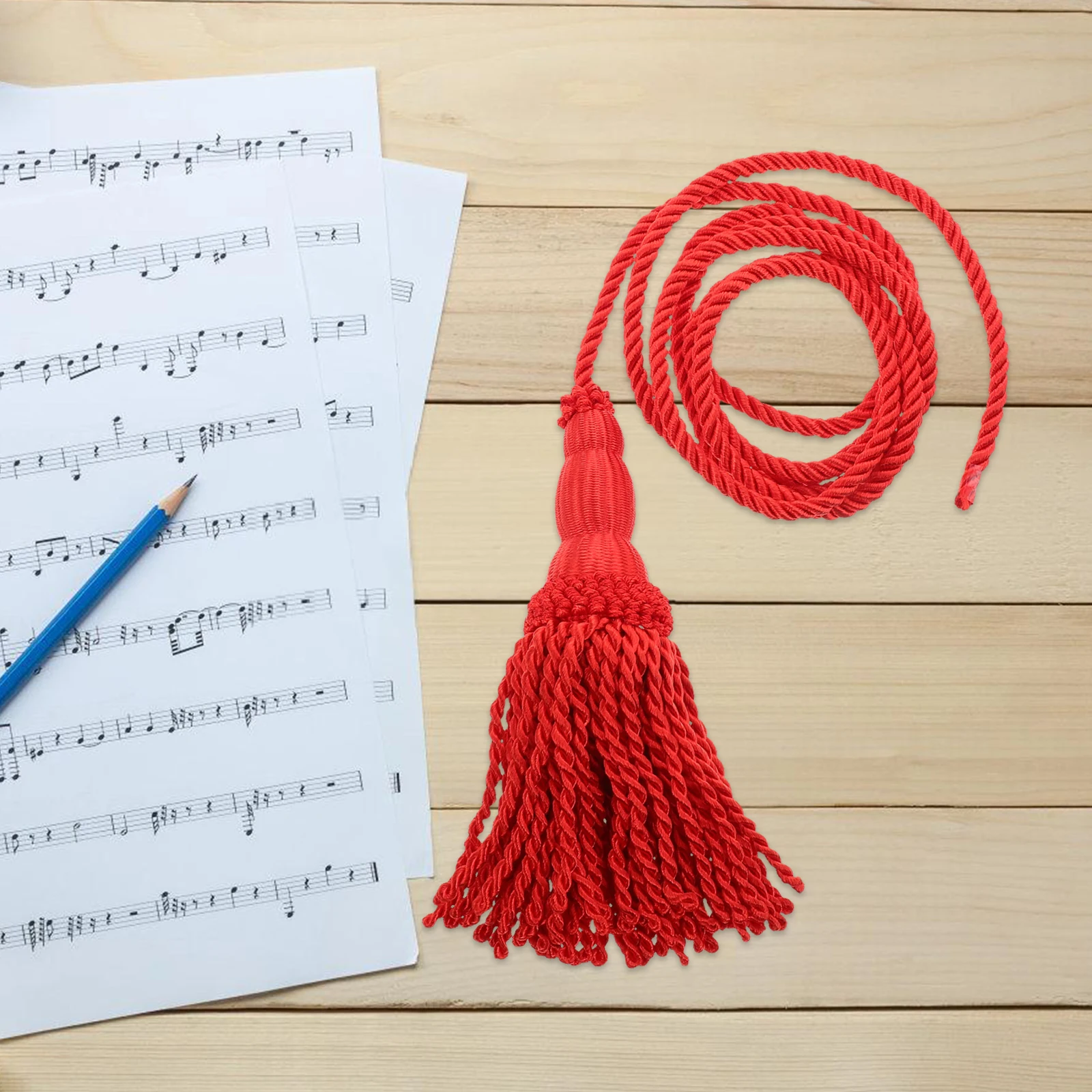 

Bugle Tassel Cord Wind Instrument Braided Rope Horn Honor Cord Military Style Wrist Strap Decorative Band Accessory Trumpet