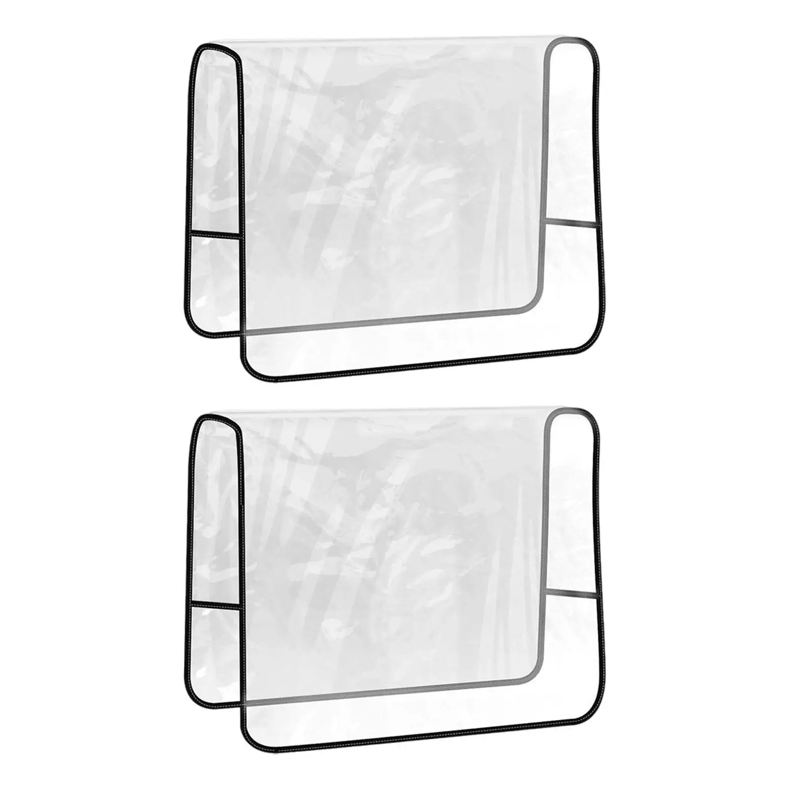 Transparent PVC Salon Chair Covers Universal Fit Reusable Back Protector for
