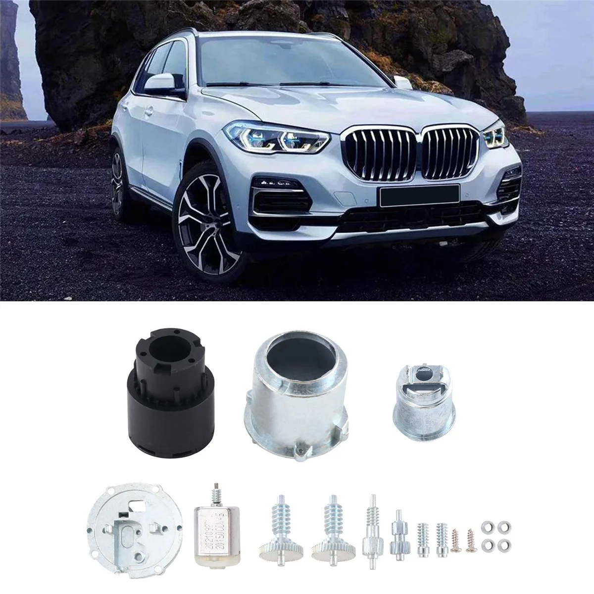 Car Left or Right Side Wing Mirror Folding Motor Gear Set Repair Kit for Bmw X5 E53