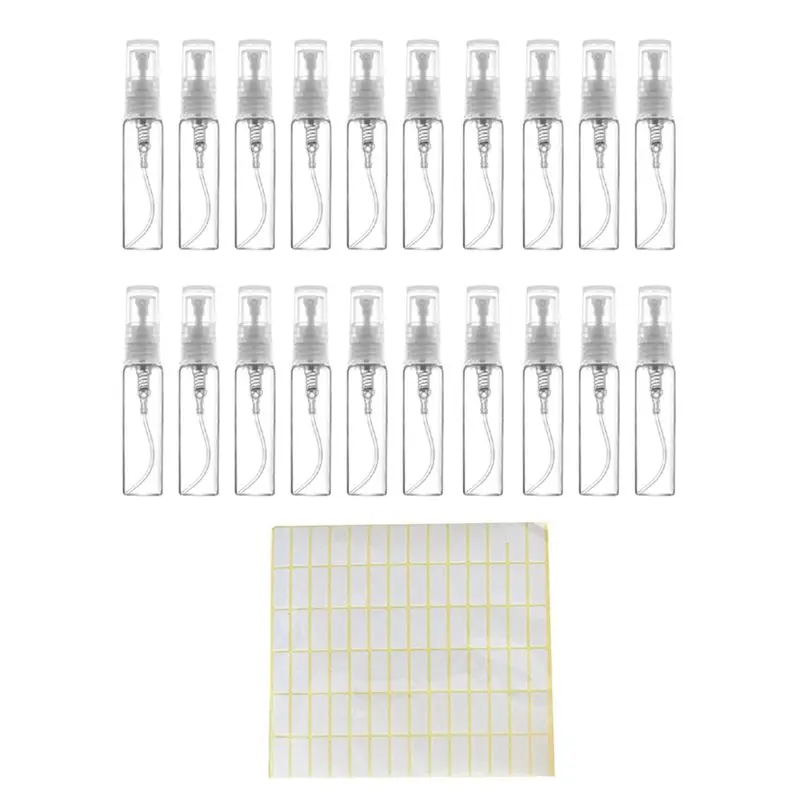 

WON 100Pcs 5ML Spray Bottle Small Cosmetic Packing Atomizer Perfume Bottles Atomizing Spray Liquid Container For Travel