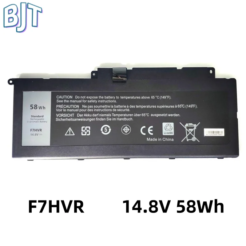 

14.8V 58Wh 3950mAh New 4 Cell F7HVR Laptop Battery for Dell Inspiron 15 7537 7548 17 7737 7746 062VNH G4YJM T2T3J 451-BBLJ