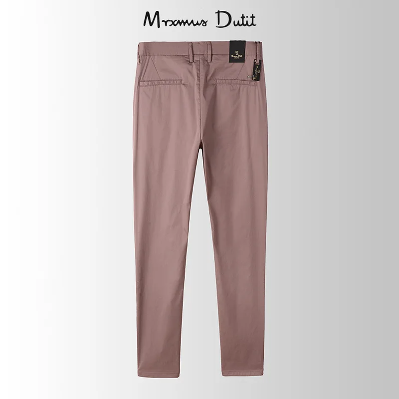 Dave&Di Men's Milan Summer new bamboo fiber long pants slim fit and cool business casual pants